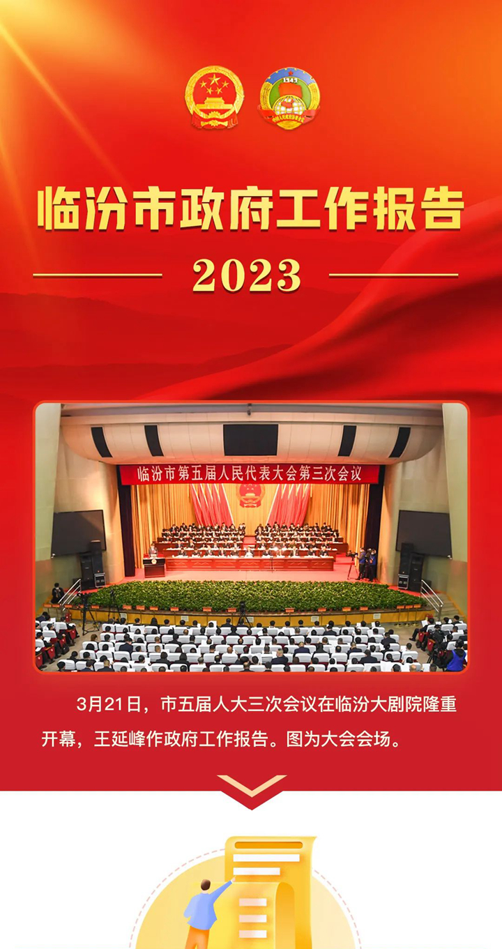 收藏！2023臨汾市政府工作報告圖解版來了！